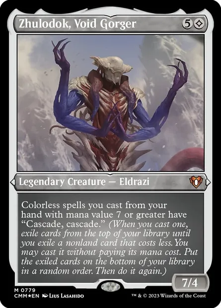 Zhulodok, Void Gorger, Magic card CMM 779 — Commander Masters set