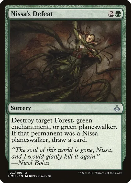 Nissa's Defeat, Magic card HOU 123 — Hour of Devastation set