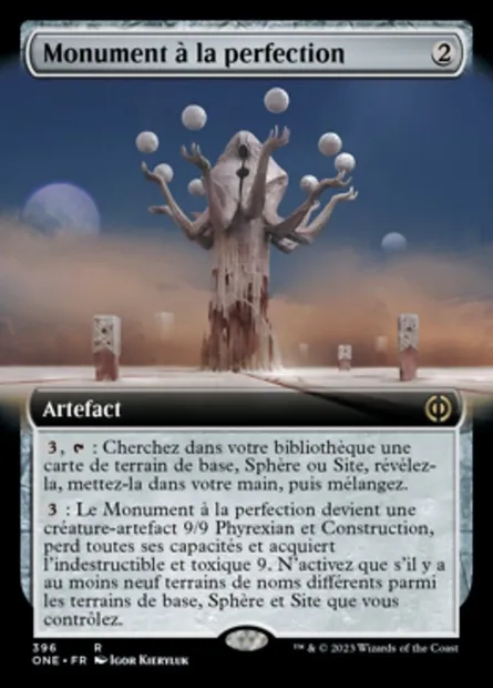 Monument à la perfection, carte Magic ONE 396 — extension Tous Phyrexians