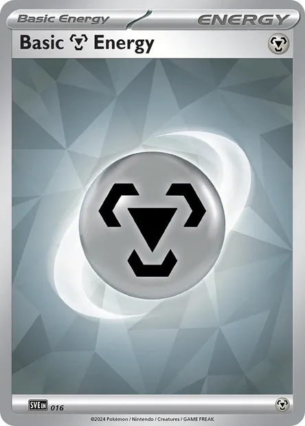 Énergie Métal, carte Pokémon SVE 016 — extension Écarlate et Violet Énergie