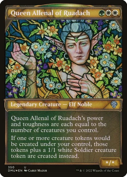 Queen Allenal of Ruadach, Magic card DMU 350 — Dominaria United set
