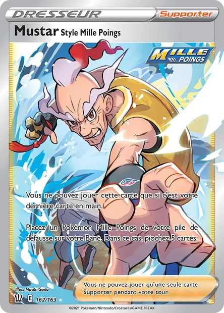 Mustar Style Mille Poings, carte Pokémon BST 162 — extension Styles de combat