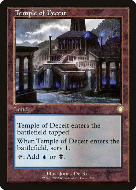 Temple of Deceit, Magic card BRC 205 — The Brothers' War Commander set