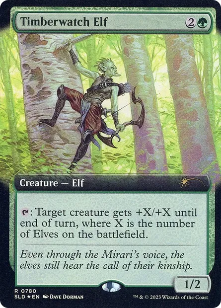Timberwatch Elf, Magic card SLD 780 — Secret Lair Drop set