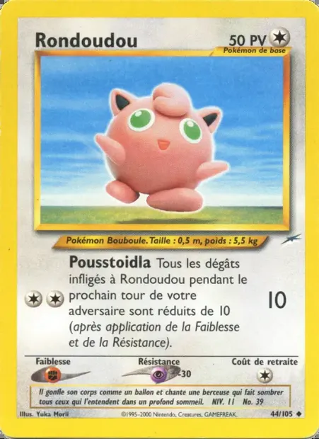 Rondoudou, carte Pokémon NDE 44 — extension Neo Destiny