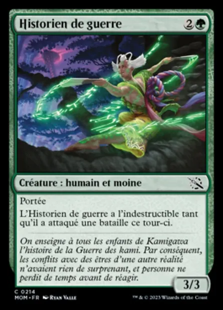 Historien de guerre, carte Magic MOM 214 — extension L'invasion des machines