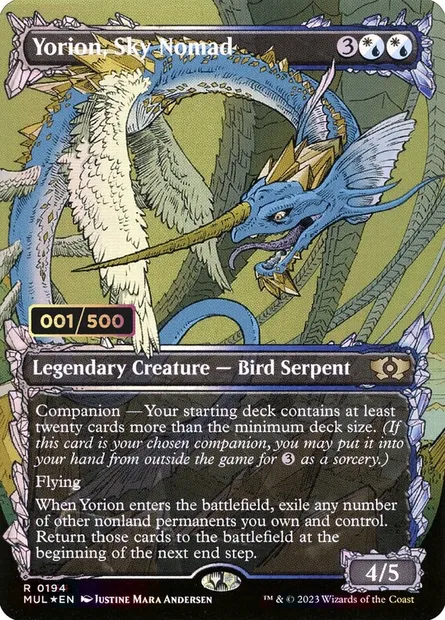 Yorion, nomade céleste, carte Magic MUL 194z — extension Multiverse Legends