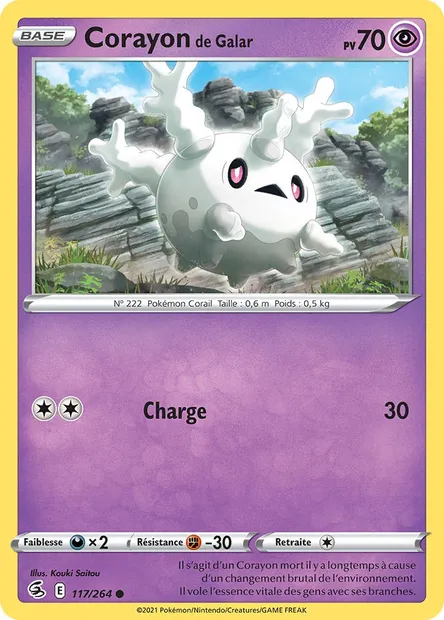 Corayon de Galar, carte Pokémon FST 117 — extension Poing de Fusion