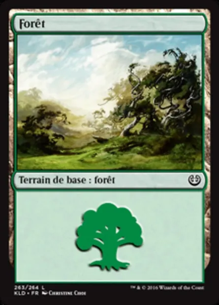 Forêt, carte Magic KLD 263 — extension Kaladesh