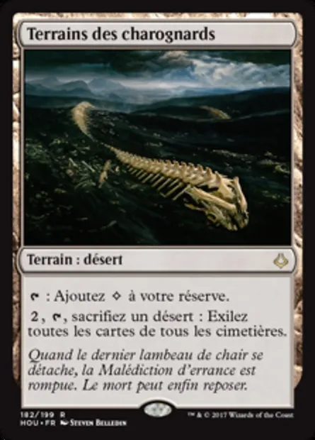 Terrains des charognards, carte Magic HOU 182 — extension L’âge de la destruction