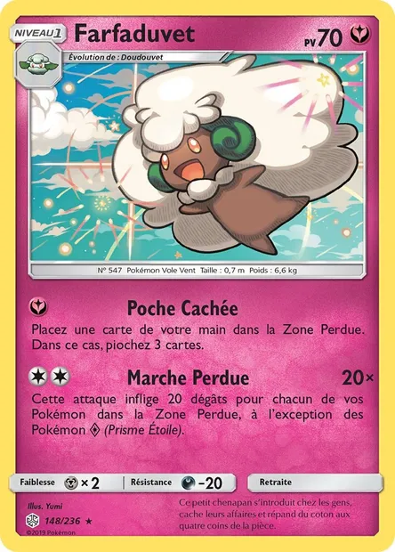 Farfaduvet, carte Pokémon CEC 148 — extension Éclipse Cosmique