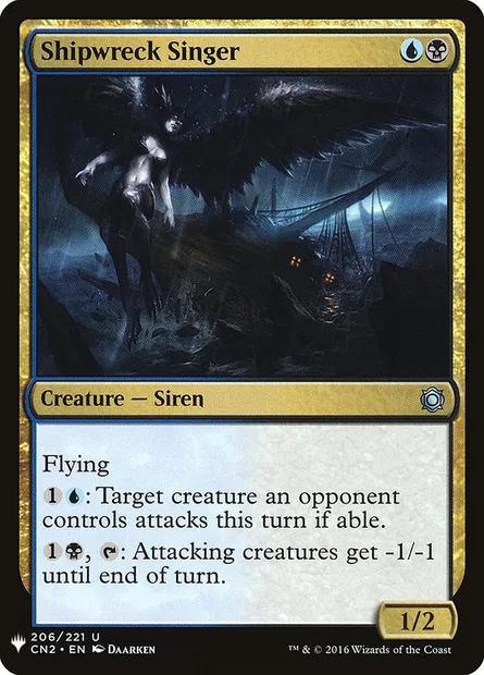 Shipwreck Singer, Magic card PLST CN2-206 — The List set