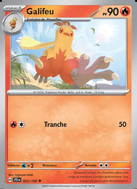 Galifeu, carte Pokémon JTG 023 — extension Aventures Ensemble