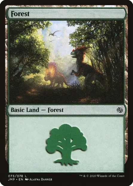 Forest, Magic card JMP 73 — Jumpstart set