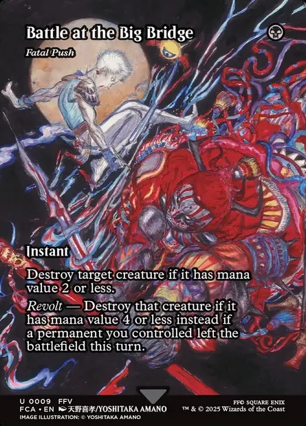 Poussée fatale, carte Magic FCA 9 — extension Final Fantasy: Through the Ages