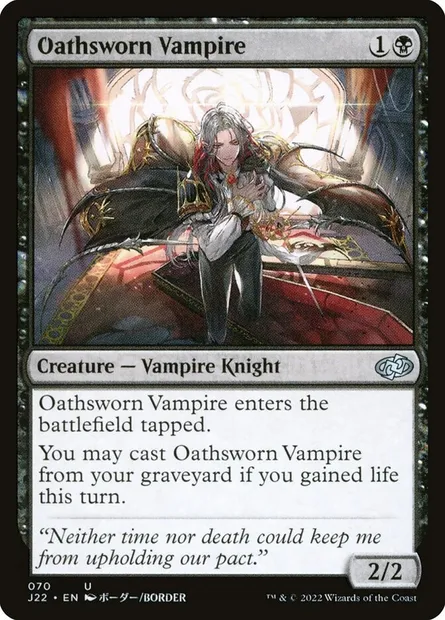 Oathsworn Vampire, Magic card J22 70 — Jumpstart 2022 set