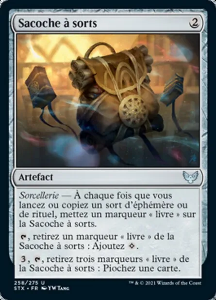 Sacoche à sorts, carte Magic STX 258 — extension Strixhaven: l'Académie des Mages