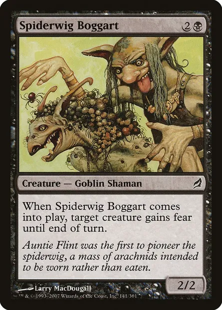 Spiderwig Boggart, Magic card LRW 141 — Lorwyn set
