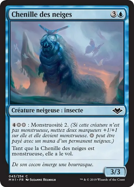 Chenille des neiges, carte Magic MH1 43 — extension Horizons du Modern