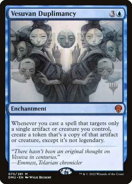 Réplimancie vésuvéenne, carte Magic PDMU 73p — extension Dominaria United Promos