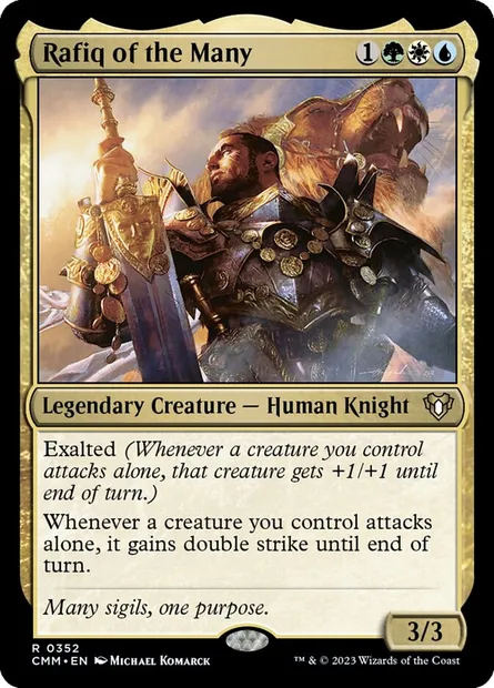 Rafiq aux Innombrables, carte Magic CMM 352 — extension Commander Masters