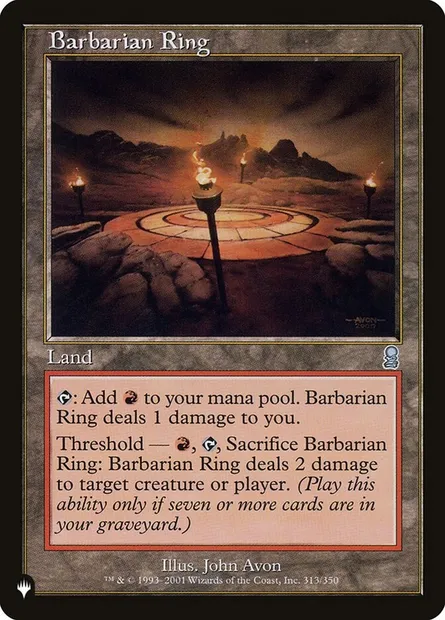 Barbarian Ring, Magic card PLST ODY-313 — The List set