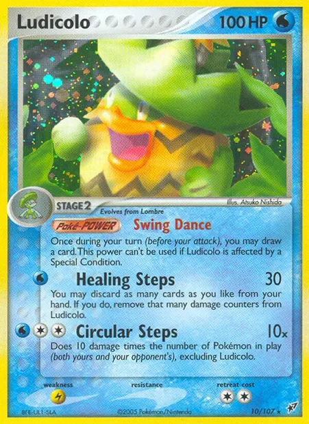 Ludicolo, Pokémon card DX 10 — Deoxys set
