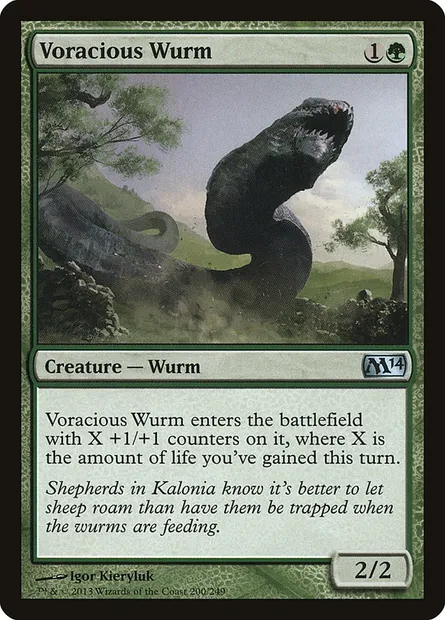 Voracious Wurm, Magic card M14 200 — Magic 2014 set