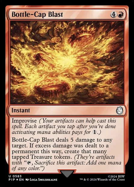 Bottle-Cap Blast, Magic card PIP 583 — Fallout set