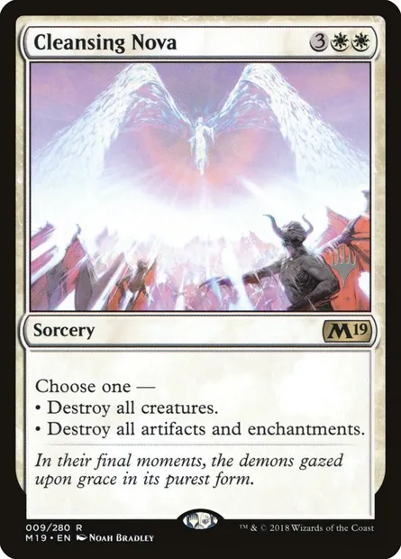 Cleansing Nova, Magic card PM19 9p — Core Set 2019 Promos set