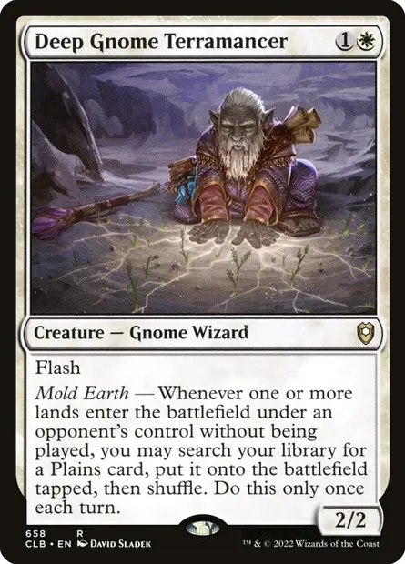 Deep Gnome Terramancer, Magic card CLB 658 — Commander Legends: Battle for Baldur's Gate set