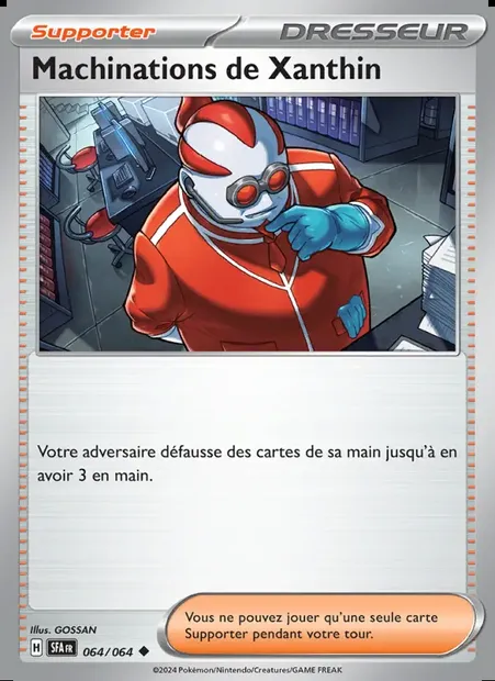 Machinations de Xanthin, carte Pokémon SFA 064 — extension Fable Nébuleuse