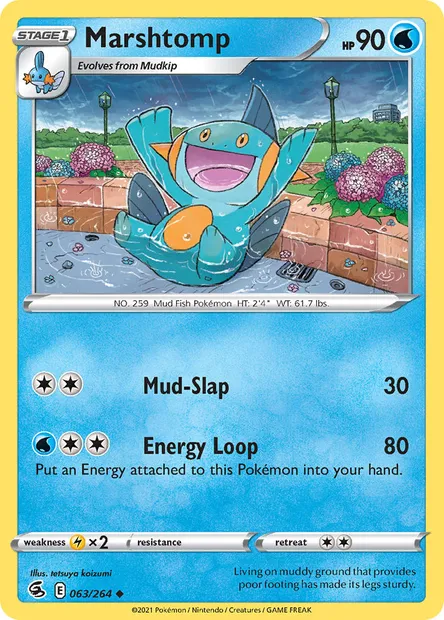 Marshtomp, Pokémon card FST 63 — Fusion Strike set