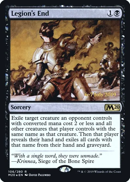 Legion's End, Magic card PM20 106s — Core Set 2020 Promos set