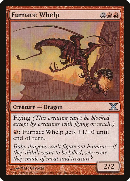 Furnace Whelp, Magic card 10E 205 — Tenth Edition set
