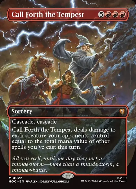 Call Forth the Tempest, Magic card HOC 22 — The Hobbit Eternal set