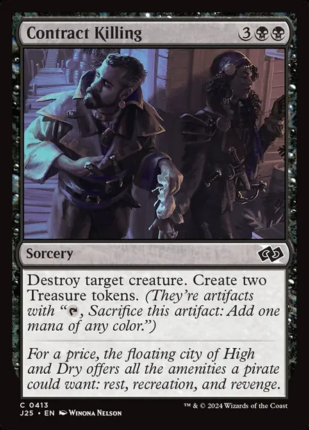 Contract Killing, Magic card J25 413 — Foundations Jumpstart set