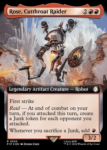 Rose, Cutthroat Raider, Magic card PIP 920 — Fallout set