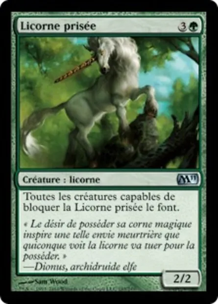 Licorne prisée, carte Magic M11 193 — extension Magic 2011