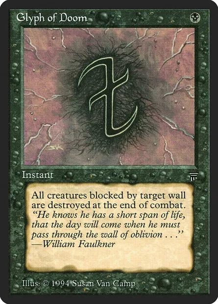 Glyph of Doom, carte Magic LEG 100 — extension Legends