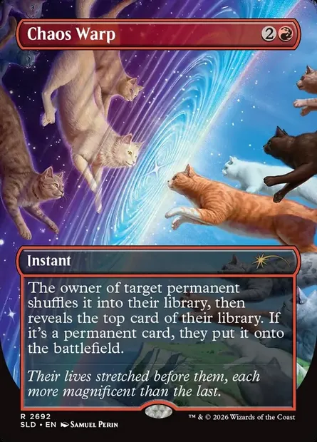 Chaos Warp, Magic card SLD 2692 — Secret Lair Drop set