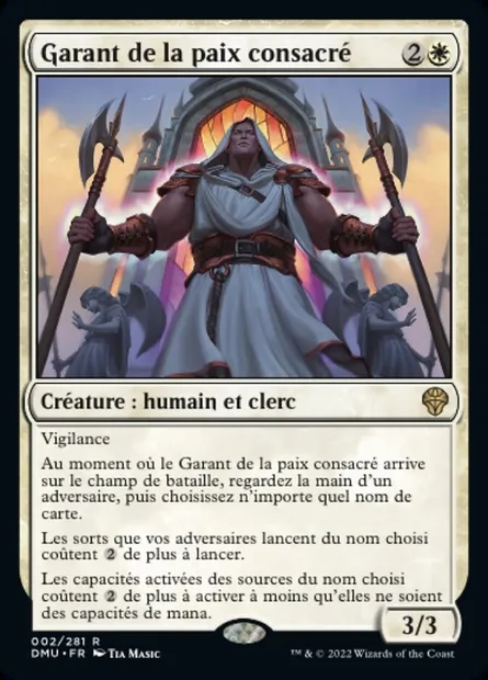 Garant de la paix consacré, carte Magic DMU 2 — extension Dominaria Uni