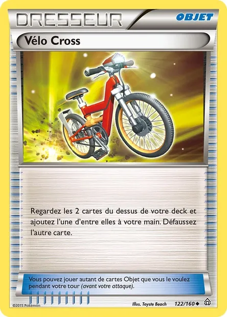 Vélo Cross, carte Pokémon PRC 122 — extension Primo-Choc
