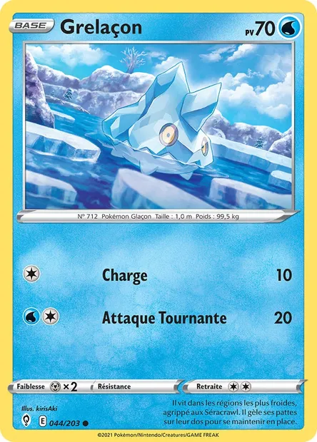 Grelaçon, carte Pokémon EVS 44 — extension Évolution Céleste