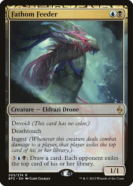 Fathom Feeder, Magic card BFZ 203 — Battle for Zendikar set