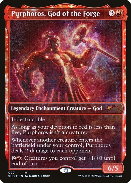 Purphoros, God of the Forge, Magic card SLD 77 — Secret Lair Drop set