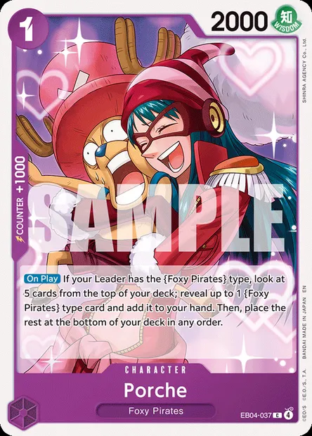 Porche, One Piece card EB04-037 — EGGHEAD CRISIS set