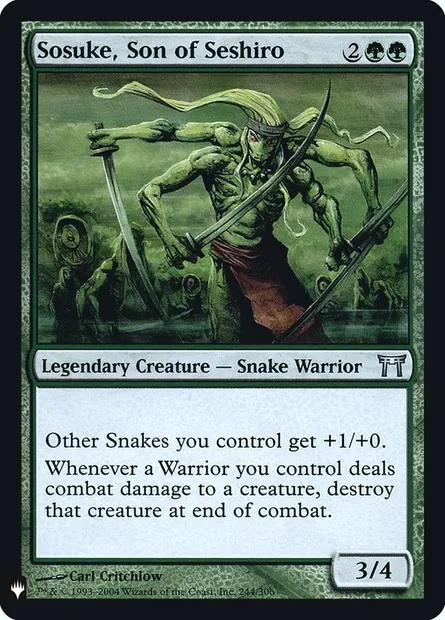 Sosuke, fils de Seshiro, carte Magic PLST CHK-244 — extension The List