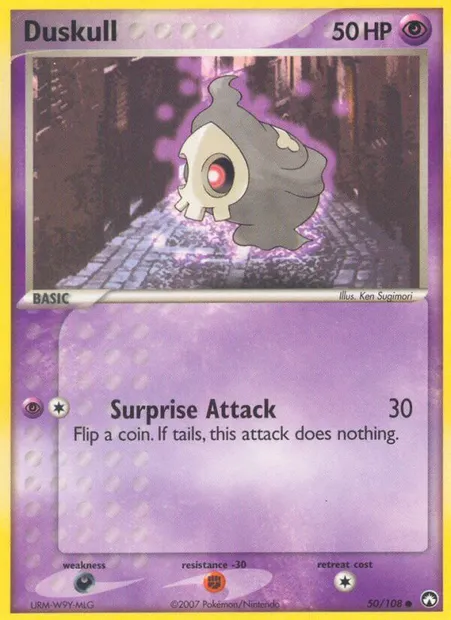 Duskull, Pokémon card PK 50 — Power Keepers set