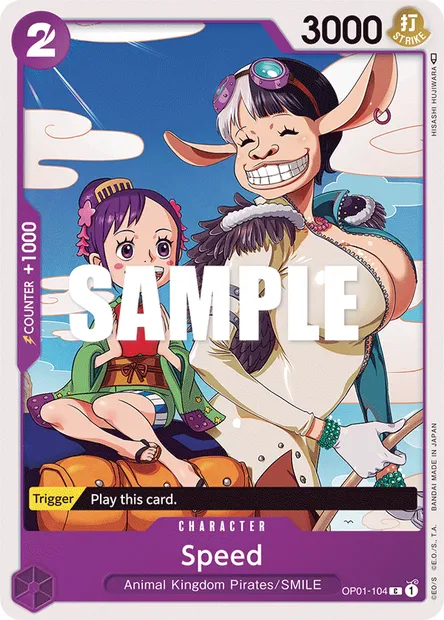 Speed, carte One Piece OP01-104 — extension ROMANCE DAWN